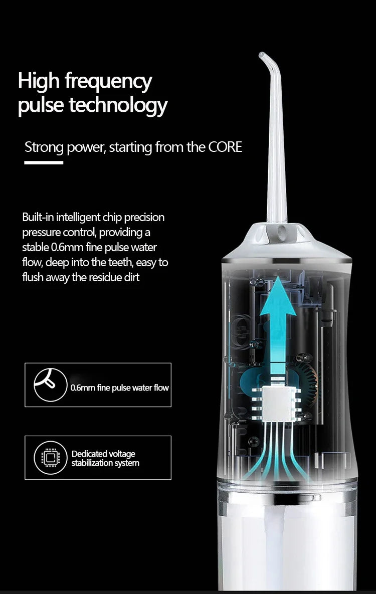 Smart Water Flosser – Deep Cleaning, 3 Modes & 4 Tips