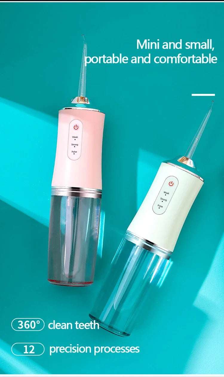 Smart Water Flosser – Deep Cleaning, 3 Modes & 4 Tips