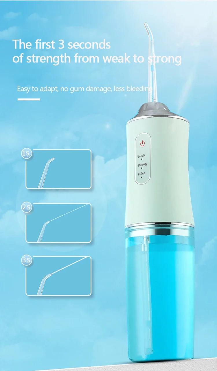 Smart Water Flosser – Deep Cleaning, 3 Modes & 4 Tips