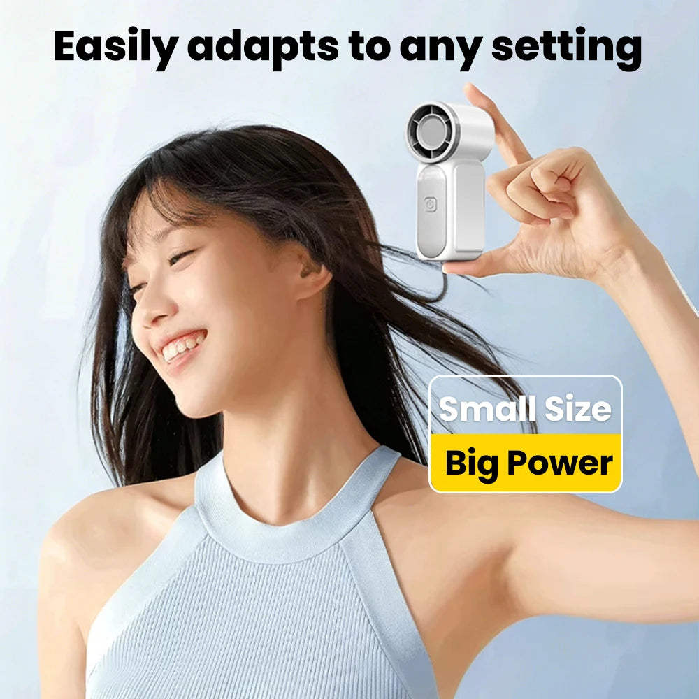 BreezeIQ™ Portable 5-Speed Rechargeable Mini Fan