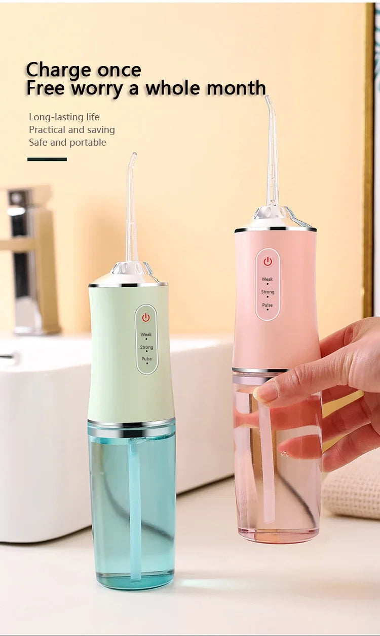 Smart Water Flosser – Deep Cleaning, 3 Modes & 4 Tips