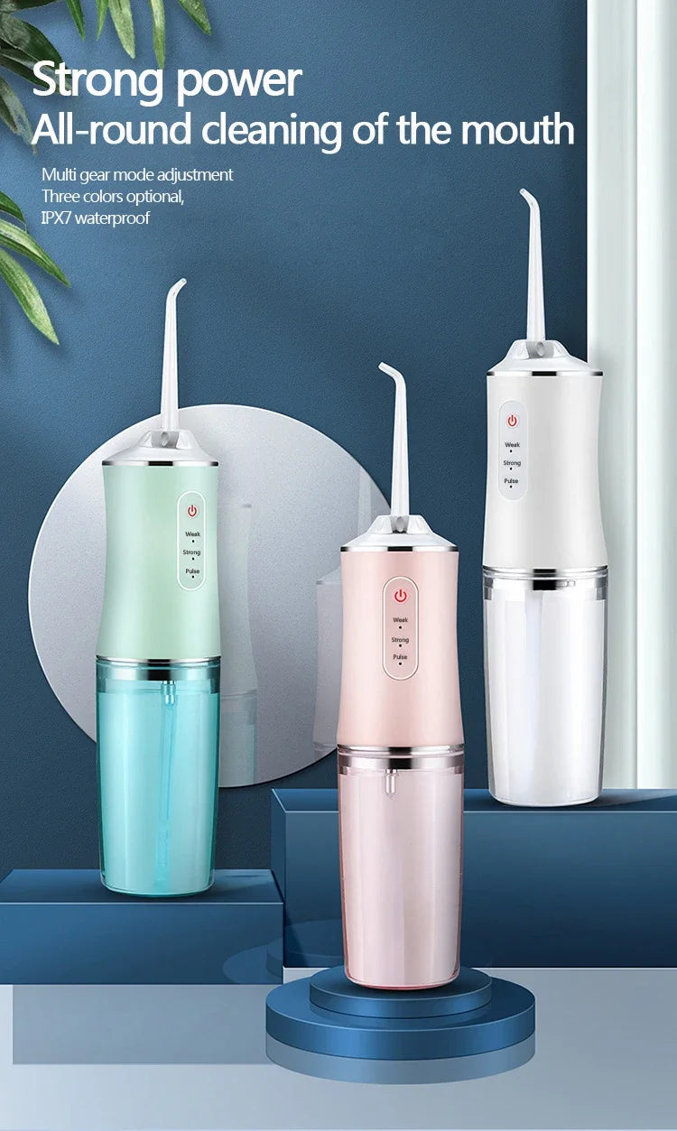 Smart Water Flosser – Deep Cleaning, 3 Modes & 4 Tips