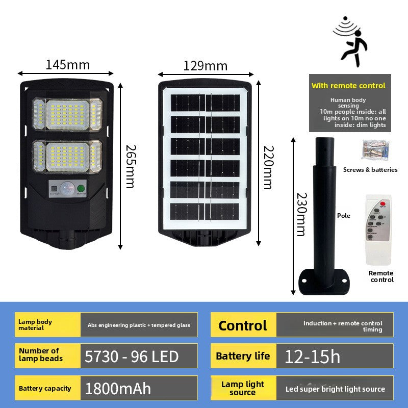 Solar Sensor Wall Light with Remote Control