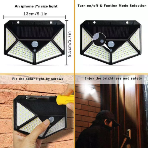SolarGuard™ — 100 LED Motion Sensor Outdoor Light